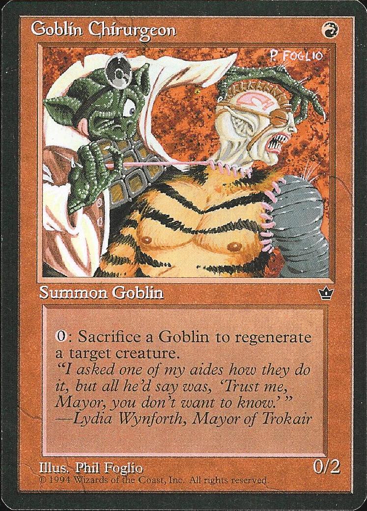Goblin Chirurgeon (1) (Fallen Empires) Medium Play