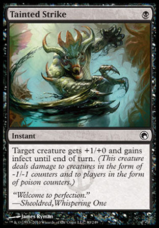 Tainted Strike (Scars of Mirrodin) Light Play