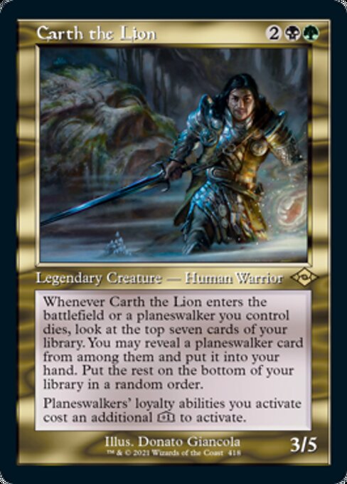 Carth the Lion (Retro Frame) (Modern Horizons 2) Near Mint Foil