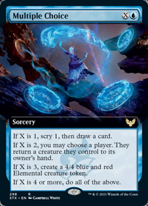 Multiple Choice (Extended Art) (Strixhaven) Near Mint