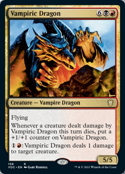 Vampiric Dragon (Commander 2021 Crimson Vow) Light Play
