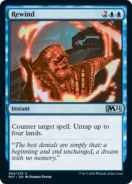 Rewind (Magic 2021 Core Set) Near Mint Foil