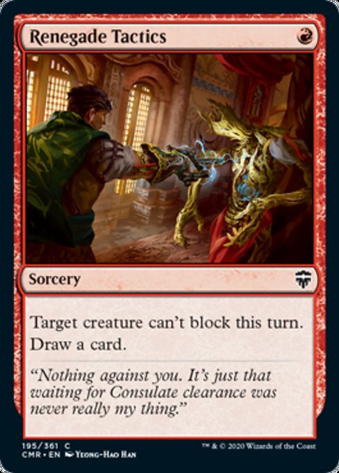 Renegade Tactics (Commander Legends) Medium Play Foil