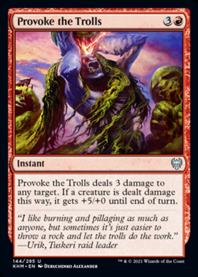 Provoke the Trolls (Kaldheim) Near Mint Foil