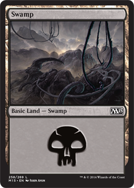 Swamp (258) (Magic 2015 Core Set) Light Play