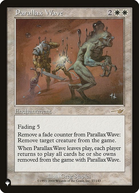 Parallax Wave (The List) Near Mint
