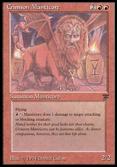Crimson Manticore (Legends) Medium Play