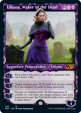 Liliana, Waker of the Dead (Showcase) (Magic 2021 Core Set) Near Mint Foil