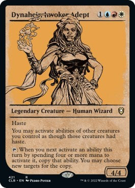 Dynaheir, Invoker Adept (Showcase) (Commander Legends: Battle for Baldur's Gate) Light Play