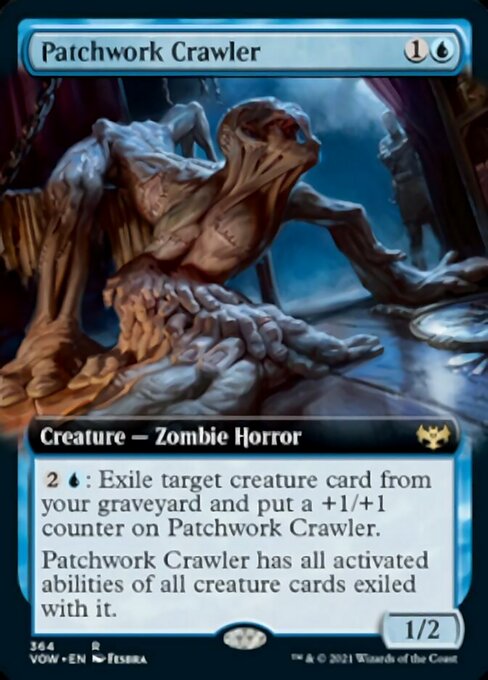 Patchwork Crawler (Extended Art) (Innistrad: Crimson Vow) Near Mint Foil