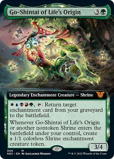 Go-Shintai of Life's Origin (Extended Art) (Commander: Kamigawa: Neon Dynasty) Near Mint
