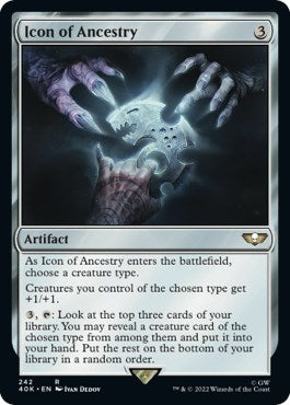 Icon of Ancestry (Surge Foil) (Universes Beyond: Warhammer 40K) Near Mint Foil