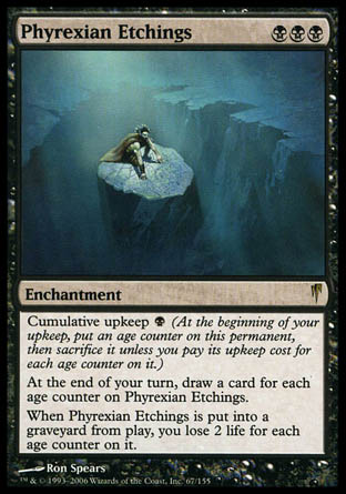 Phyrexian Etchings (Coldsnap) Medium Play