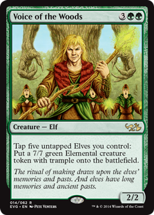 Voice of the Woods (Duel Decks Anthology: Elves vs Goblins) Medium Play