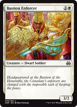 Bastion Enforcer (Aether Revolt) Medium Play