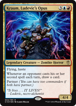 Kraum, Ludevic's Opus (Commander 2016 Edition) Light Play Foil