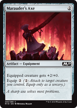 Marauder's Axe (Magic 2019 Core Set) Medium Play