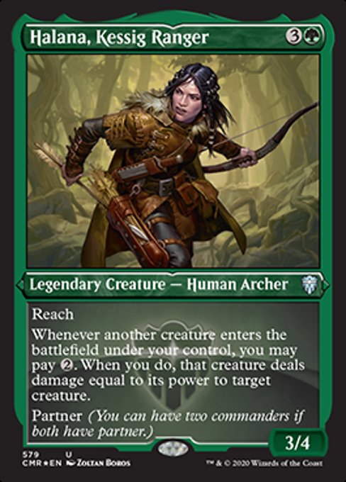 Halana, Kessig Ranger (Foil Etched) (Commander Legends) Near Mint Foil