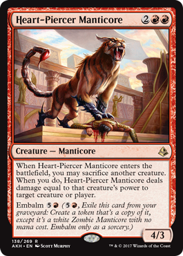 Heart-Piercer Manticore (Amonkhet) Medium Play