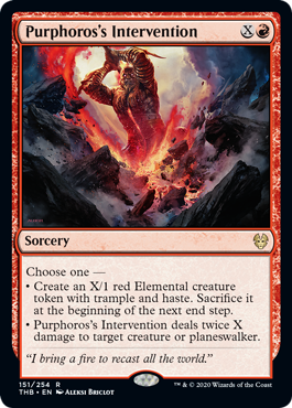 Purphoros's Intervention (Theros Beyond Death) Light Play