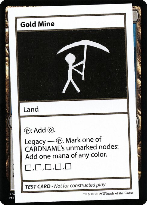 Gold Mine (No PW Symbol) (Mystery Booster Test Print 2021) Near Mint