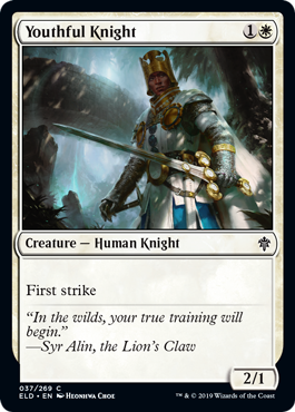 Youthful Knight (Throne of Eldraine) Near Mint