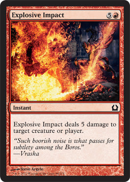 Explosive Impact (Return to Ravnica) Light Play