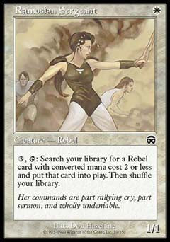 Ramosian Sergeant (Mercadian Masques) Medium Play Foil