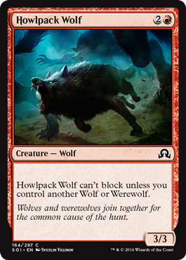 Howlpack Wolf (Shadows Over Innistrad) Near Mint