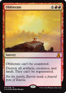 Obliterate (From the Vault: Lore) Light Play Foil