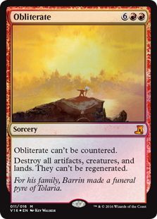 Obliterate (From the Vault: Lore) Near Mint Foil