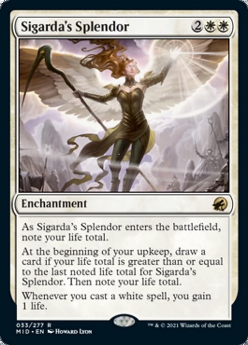 Sigarda's Splendor (Innistrad: Midnight Hunt) Light Play