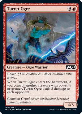 Turret Ogre (Magic 2021 Core Set) Medium Play