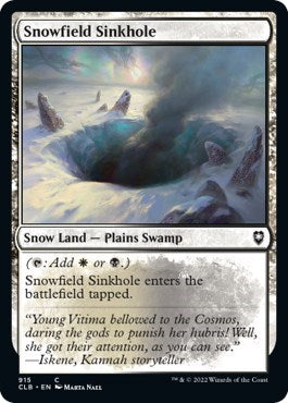 Snowfield Sinkhole (Commander Legends: Battle for Baldur's Gate) Near Mint