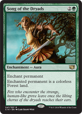 Song of the Dryads (Commander 2014 Edition) Medium Play