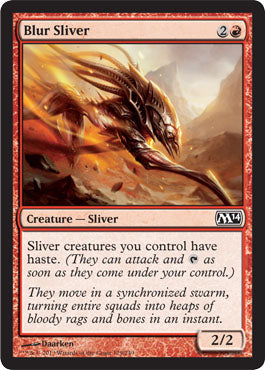 Blur Sliver (Magic 2014 Core Set) Light Play Foil