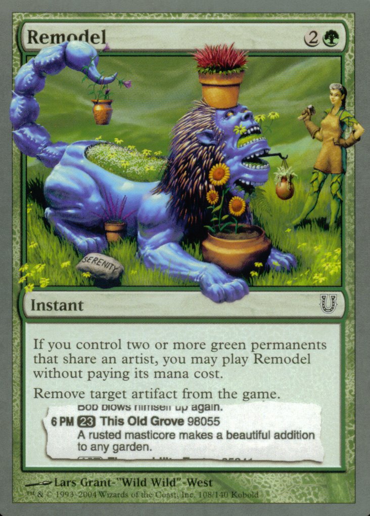 Remodel (Unhinged) Medium Play Foil