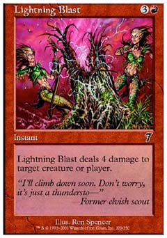 Lightning Blast (7th Edition) Medium Play