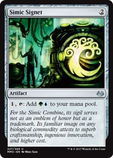 Simic Signet (Modern Masters 2017) Light Play Foil