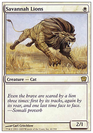 Savannah Lions (9th Edition) Light Play
