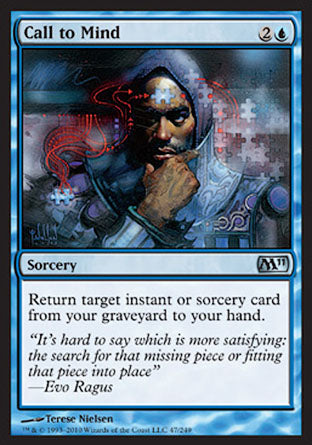 Call to Mind (Magic 2011 Core Set) Medium Play