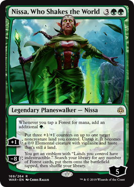 Nissa, Who Shakes the World (War of the Spark) Light Play