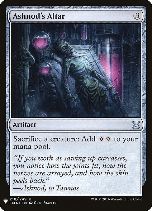 Ashnod's Altar (Mystery Booster) Near Mint