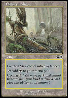 Polluted Mire (Urza's Saga) Medium Play