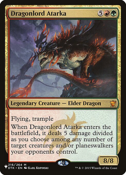 Dragonlord Atarka (The List) Near Mint