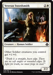 Veteran Swordsmith (Duel Decks: Kiora vs Elspeth) Medium Play