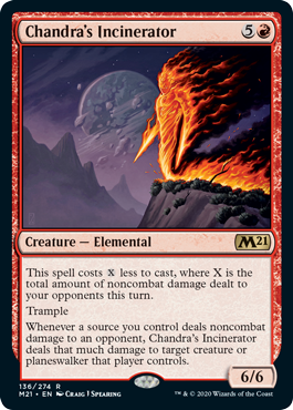 Chandra's Incinerator (Magic 2021 Core Set) Near Mint