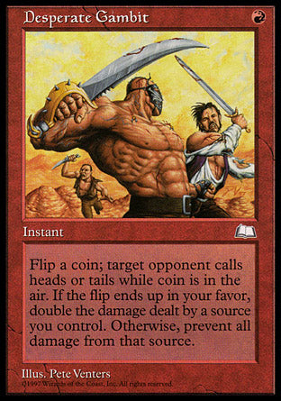 Desperate Gambit (Weatherlight) Medium Play