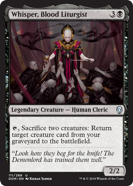 Whisper, Blood Liturgist (Dominaria) Light Play