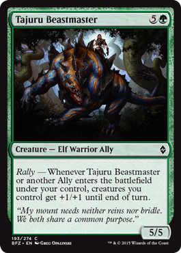 Tajuru Beastmaster (Battle for Zendikar) Medium Play